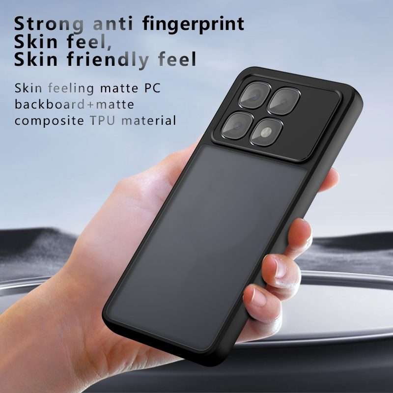 For Redmi K70 Ultra Armor Precise Hole PC Hybrid TPU Phone Case(Frosted Black)