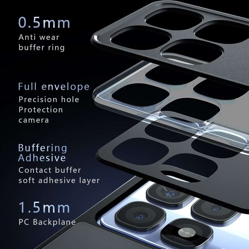 For Redmi K70 Ultra Armor Precise Hole PC Hybrid TPU Phone Case(Transparent)