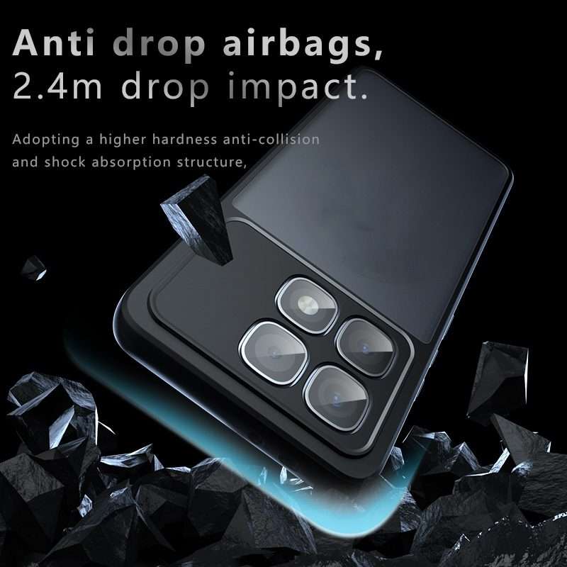 For Redmi K70 Ultra Armor Precise Hole PC Hybrid TPU Phone Case(Transparent)