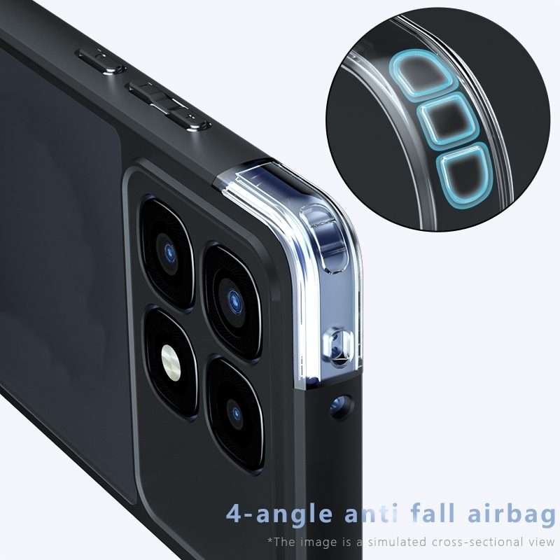 For Redmi K70 Ultra Armor Precise Hole PC Hybrid TPU Phone Case(Transparent)