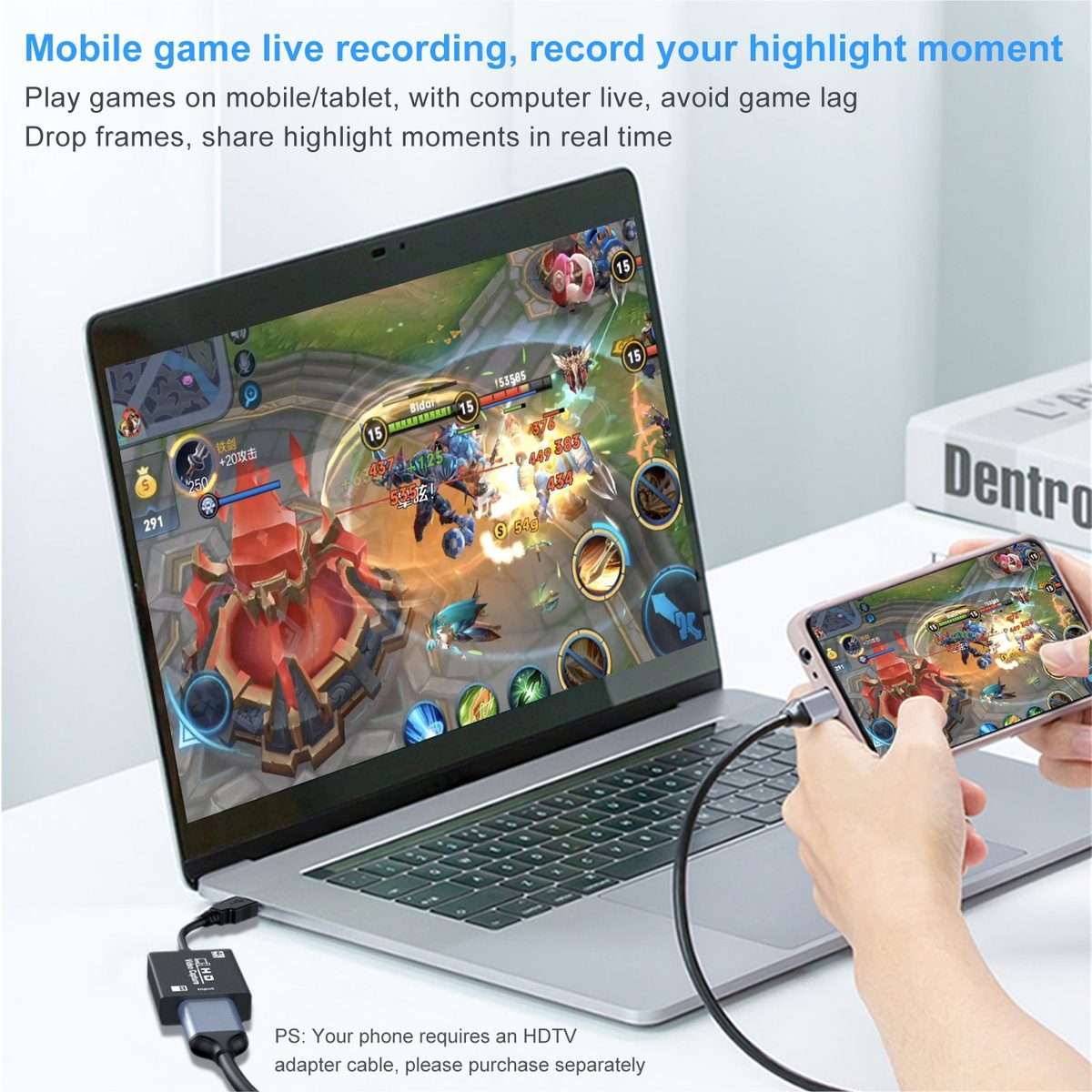 USB HDTV Video Capture Card with Cable