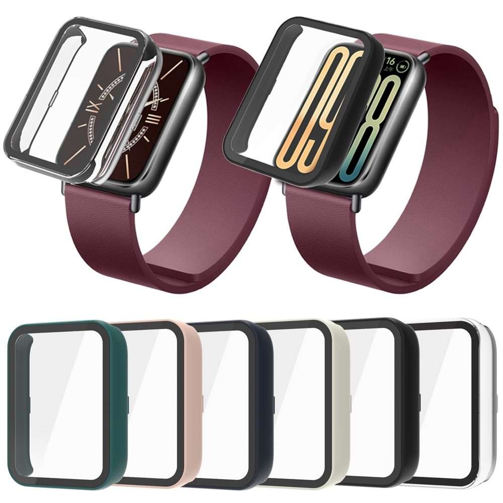 For Xiaomi Smart Band 9 Pro Tempered Film Integrated PC Watch Protective Case(Black)