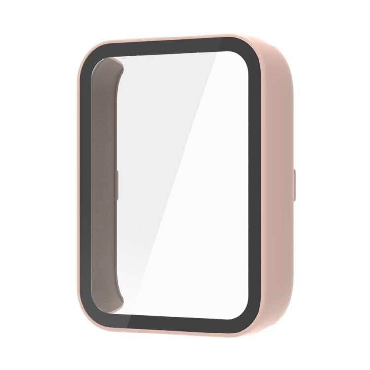 For Xiaomi Smart Band 9 Pro Tempered Film Integrated PC Watch Protective Case(Pink)