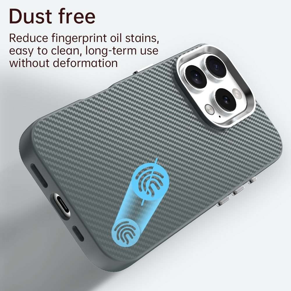 For iPhone 16 Pro Carbon Fiber Series IMD Phone Case(Grey)