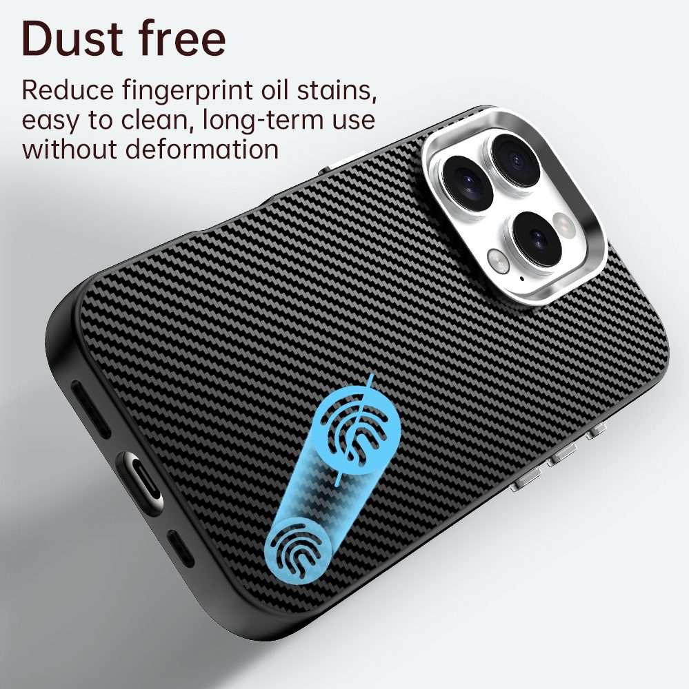 For iPhone 16 Pro Max Carbon Fiber Series IMD Phone Case(Black)