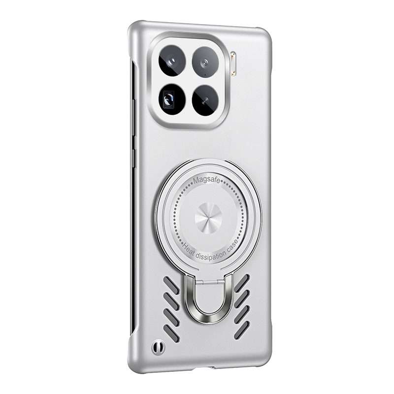 For Xiaomi 15 Pro Ice Sense Series Graphene Cooling MagSafe Holder Phone Case(Silver)