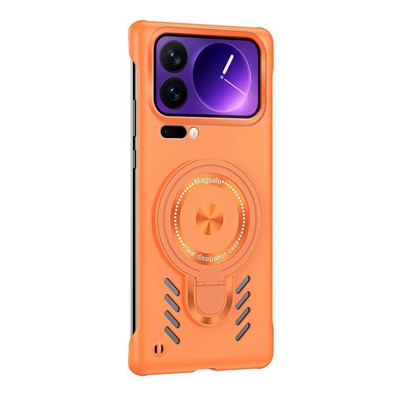 For Xiaomi 17 Pro Max Ice Sense Series Graphene Cooling MagSafe Holder Phone Case(Orange)