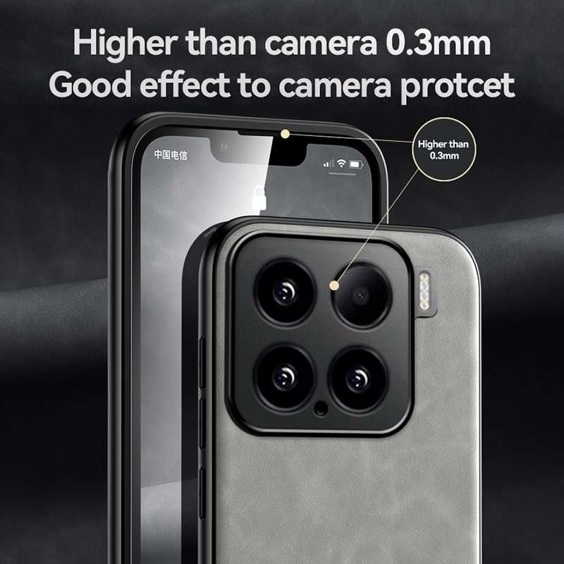 For Xiaomi 15 Pro Skin Feel Magnetic Leather Back Phone Case(Dark Grey)