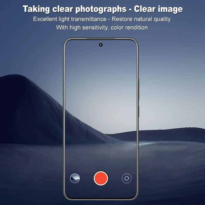 For Xiaomi 15 Pro imak Rear Camera Lens Glass Film Black Version