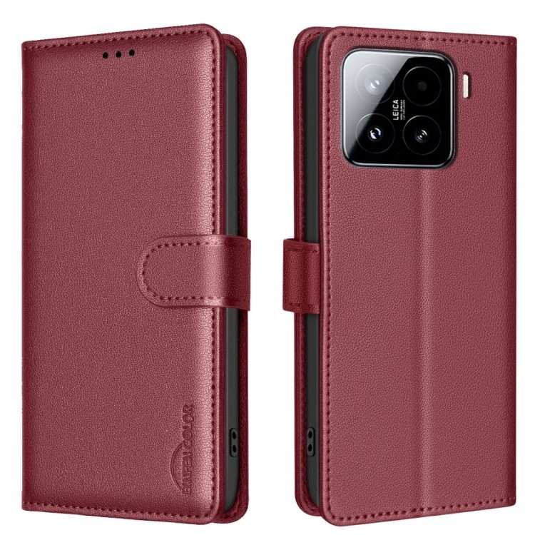 For Xiaomi 15 Pro Litchi Texture RFID Anti-theft Leather Phone Case(Red)