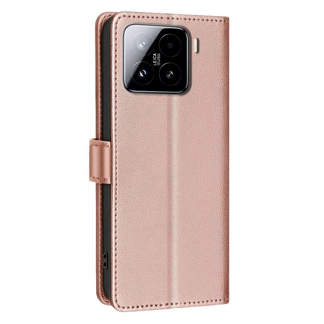 For Xiaomi 15 Pro Litchi Texture RFID Anti-theft Leather Phone Case(Gold)