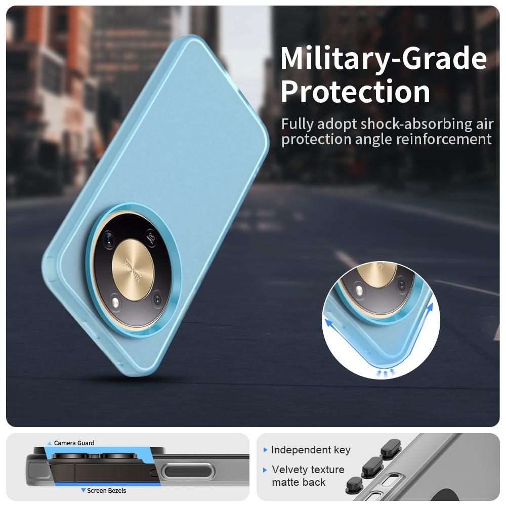 For Honor X9d 5G Candy PC Hybrid TPU Shockproof Phone Case(Blue)
