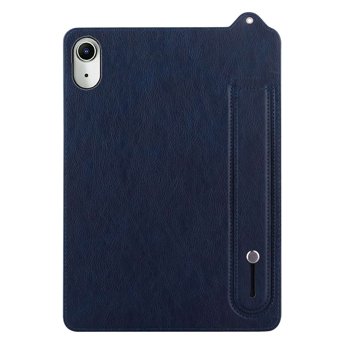 For iPad mini 6 / mini 2024 TPU Leather Back Tablet Case with Wristband(Dark Blue)