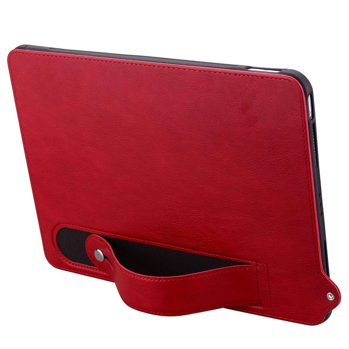 For Amazon Kindle Paperwhite 12th 2024 TPU Leather Back Tablet Case with Wristband(Red)