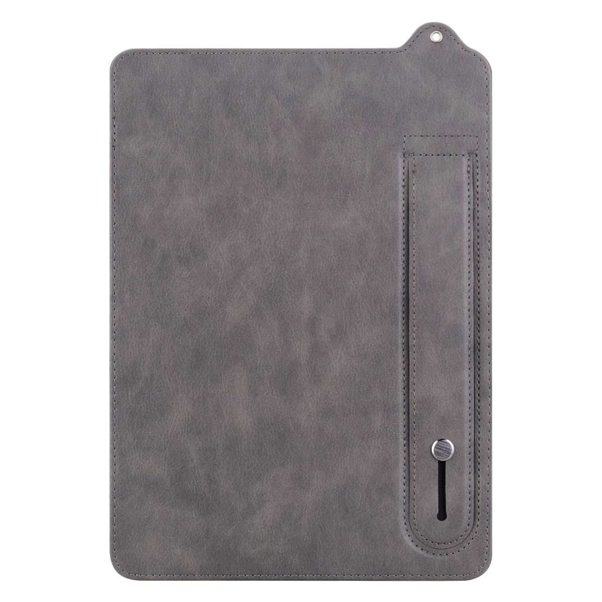 For Amazon Kindle Paperwhite 12th 2024 TPU Leather Back Tablet Case with Wristband(Grey)