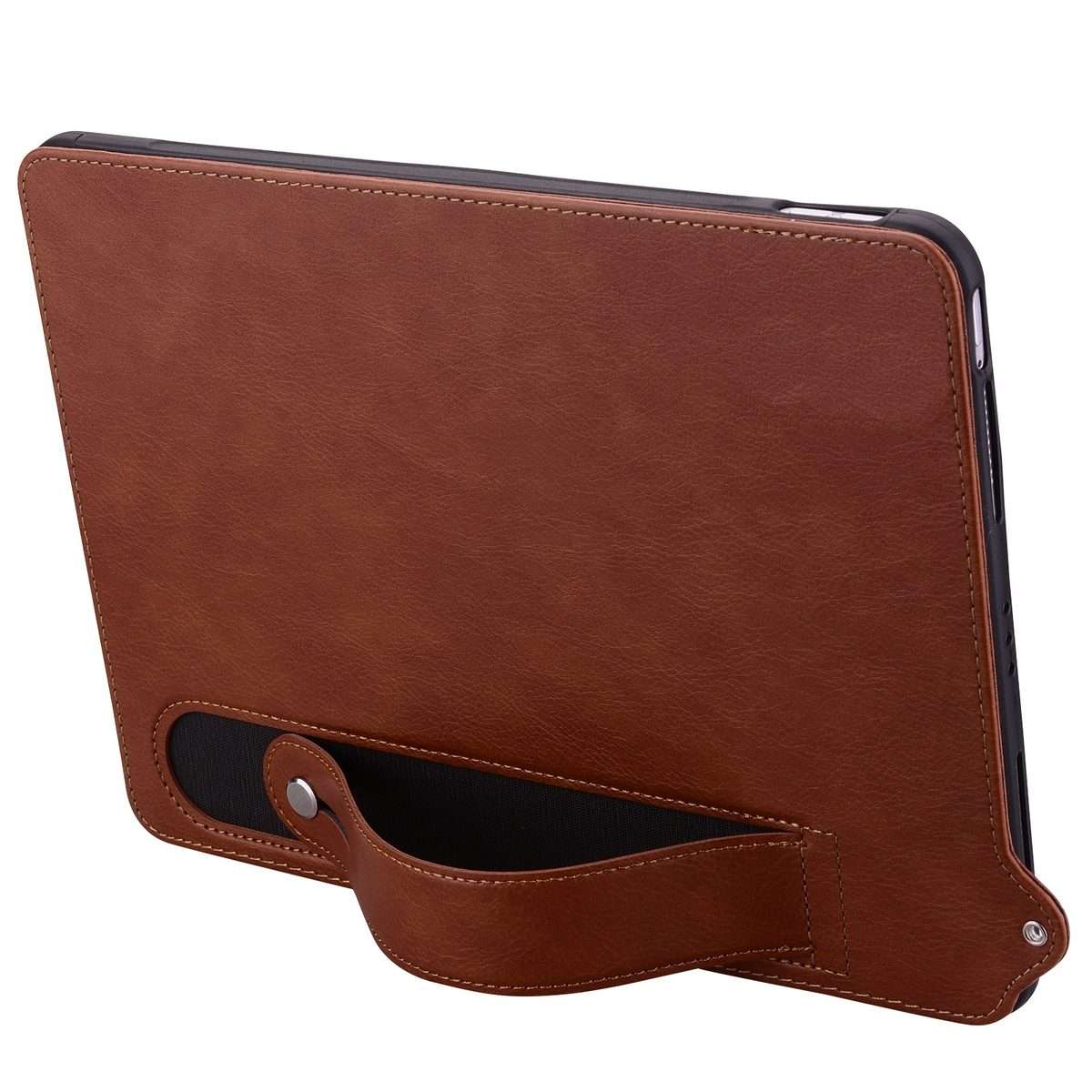 For Amazon Kindle Paperwhite 12th 2024 TPU Leather Back Tablet Case with Wristband(Brown)