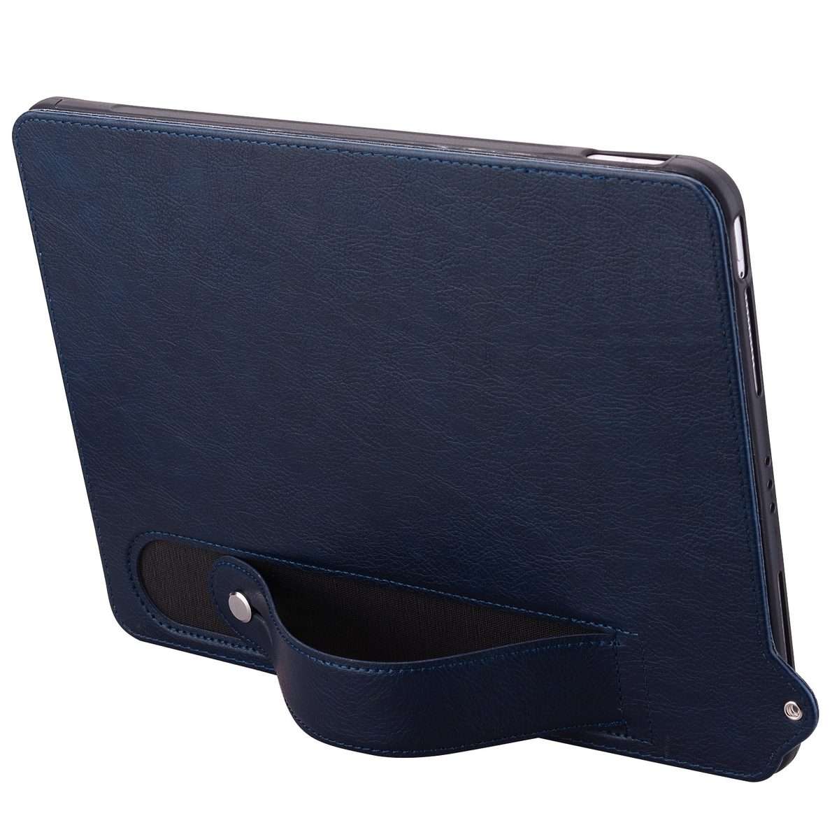 For Amazon Kindle Paperwhite 12th 2024 TPU Leather Back Tablet Case with Wristband(Dark Blue)