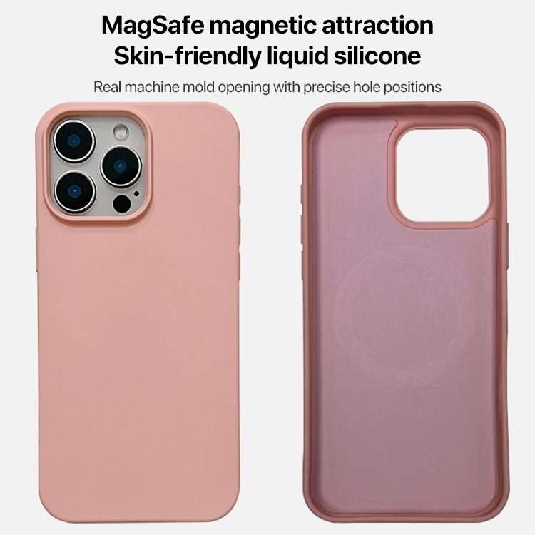 For iPhone 16 Pro Liquid Silicone Phone MagSafe Case(White)