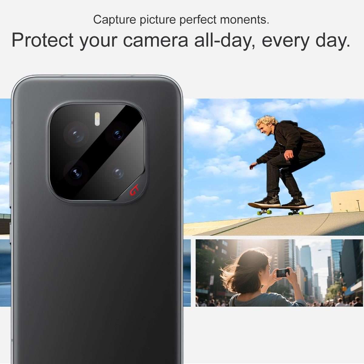 For Honor GT Pro imak Black Version HD Glass Rear Camera Lens Film, Self-positioning Version