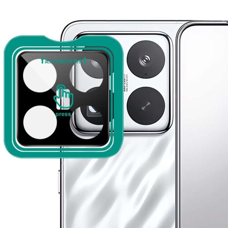 For Xiaomi 15 Pro imak Black Version HD Glass Rear Camera Lens Film, Self-positioning Version