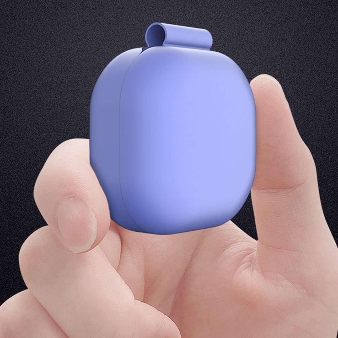 For Samsung Galaxy Buds Live Solid Color Anti-fall Earphone Protective Case with Hook(White)