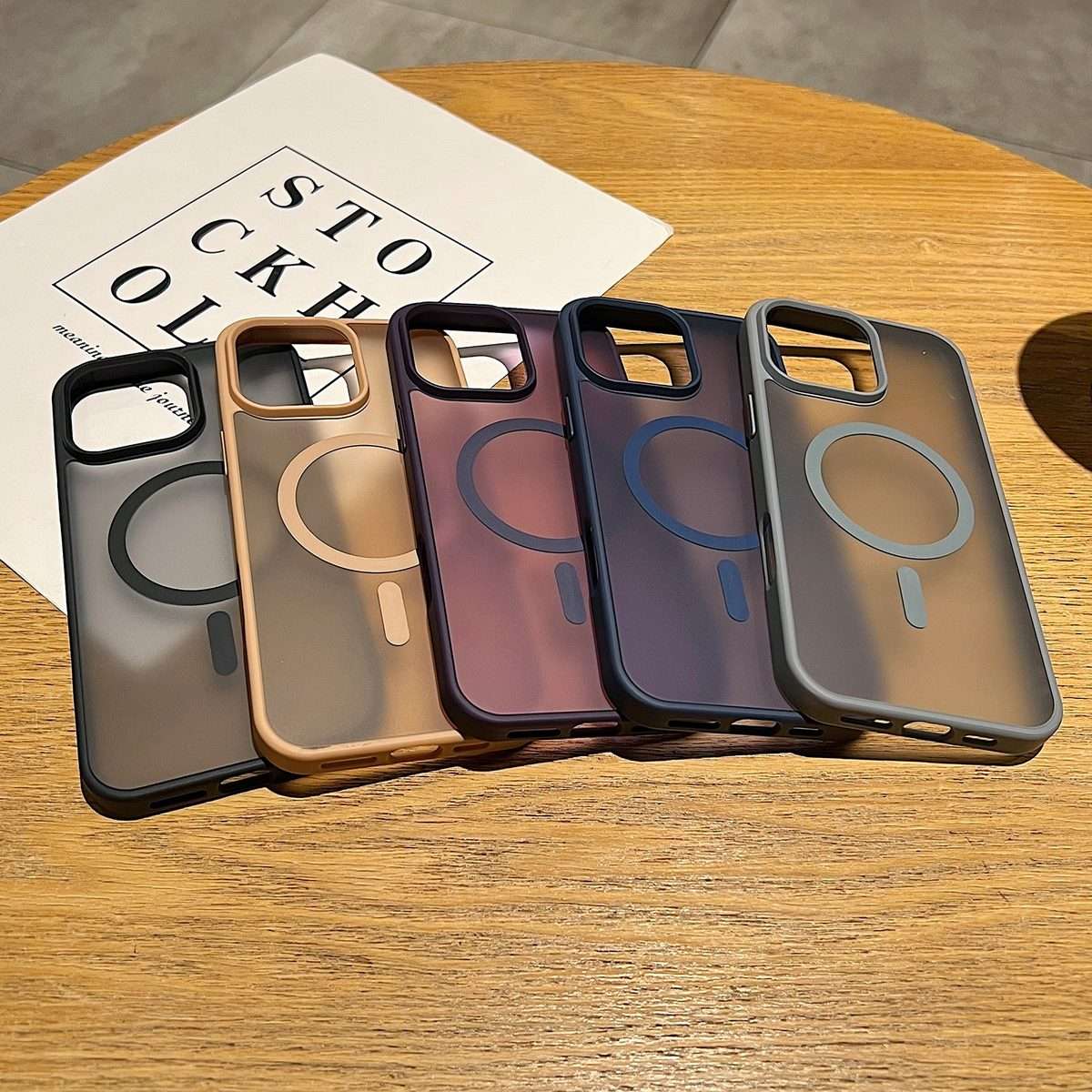For iPhone 14 Pro Max Frosted Skin Feel MagSafe Phone Case(Black)
