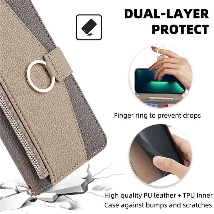 For Redmi K80 Ultra Crossbody Litchi Texture Leather Phone Case(Grey)