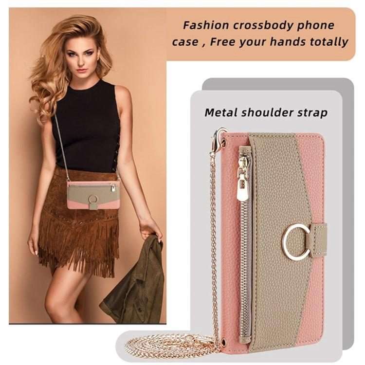 For Redmi K80 Ultra Crossbody Litchi Texture Leather Phone Case(Pink)
