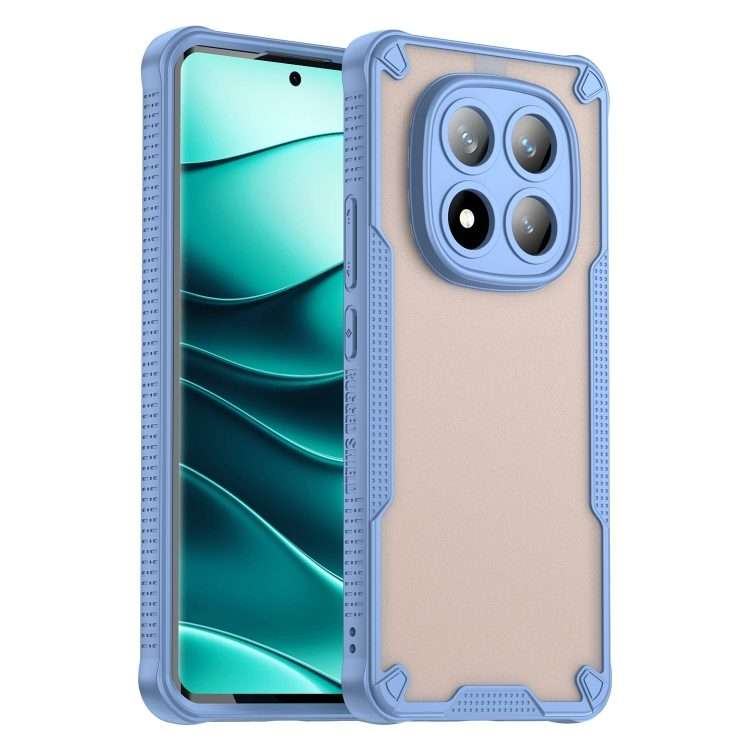 For Redmi Note 14 Pro+ 5G Armor Glaze PC Hybrid TPU Phone Case(Blue)