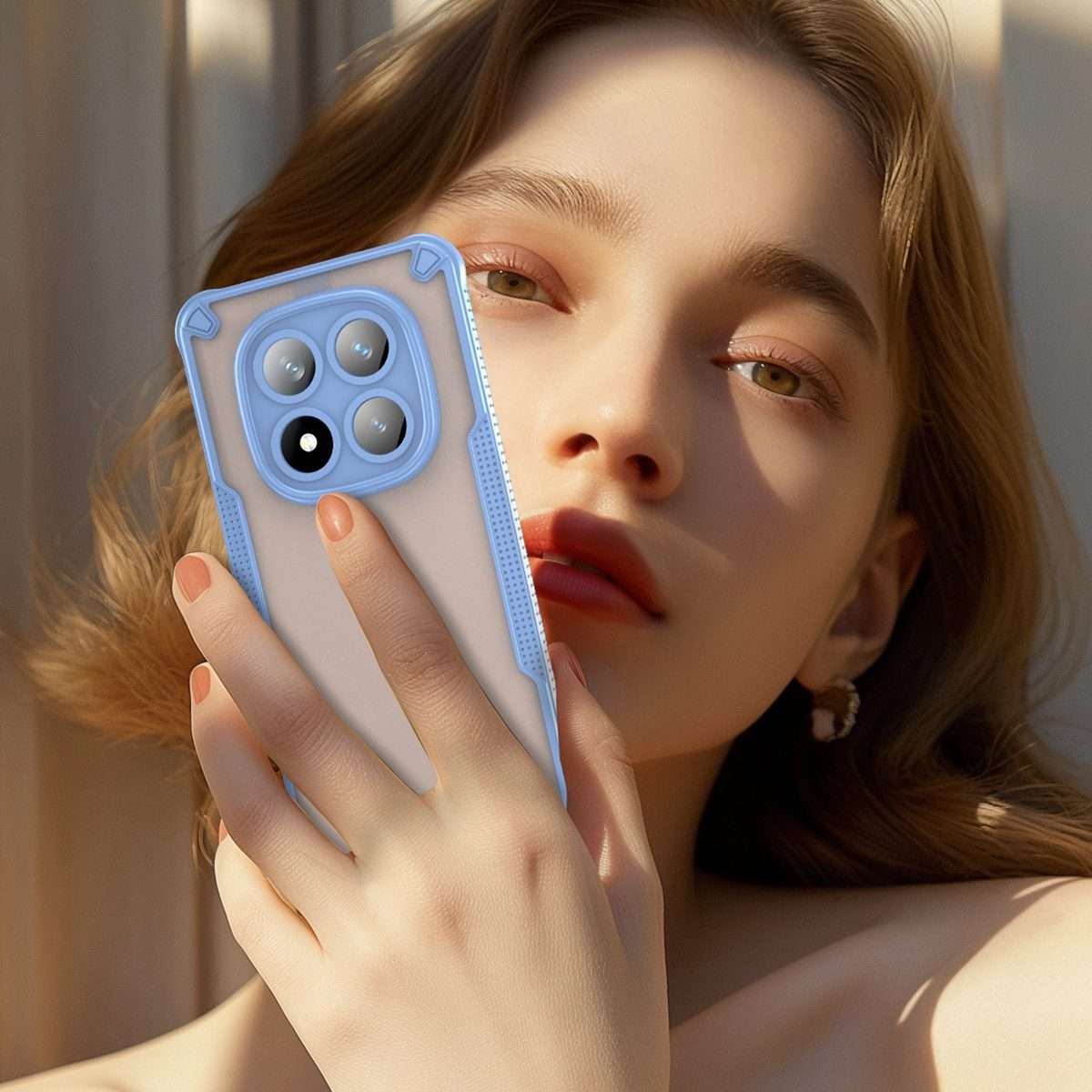 For Redmi Note 14 Pro+ 5G Armor Glaze PC Hybrid TPU Phone Case(Blue)