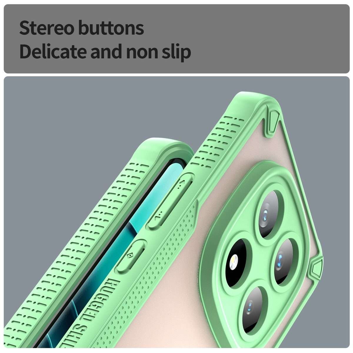 For Redmi Note 14 Pro+ 5G Armor Glaze PC Hybrid TPU Phone Case(Green)