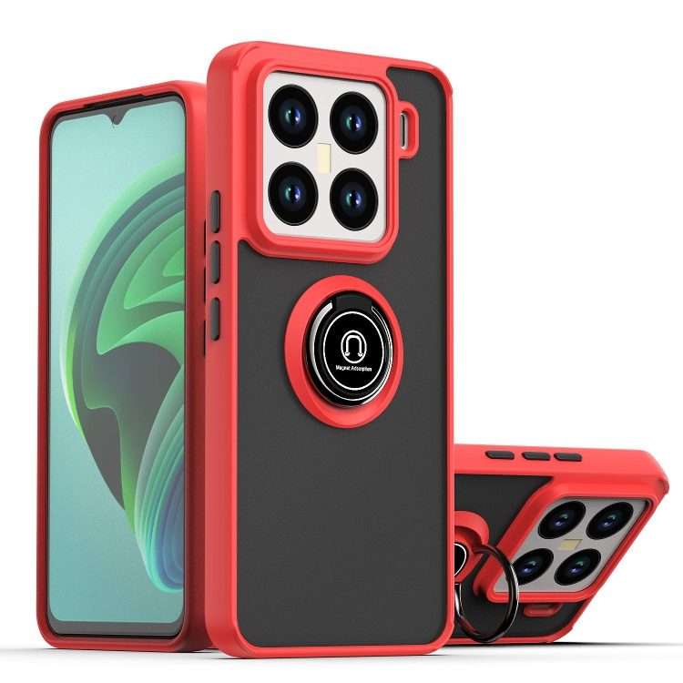 For Xiaomi 15 Pro Q Shadow 1 Series TPU + PC Phone Case with Ring(Red)