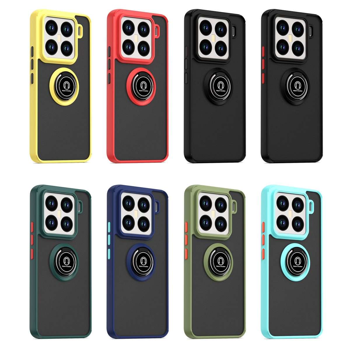 For Xiaomi 15 Pro Q Shadow 1 Series TPU + PC Phone Case with Ring(Red)