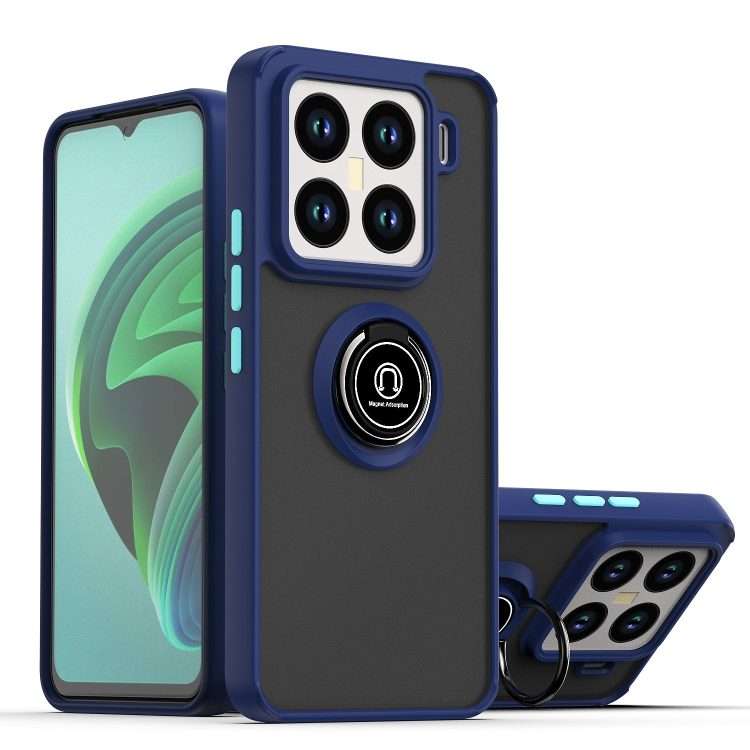 For Xiaomi 15 Pro Q Shadow 1 Series TPU + PC Phone Case with Ring(Royal Blue)