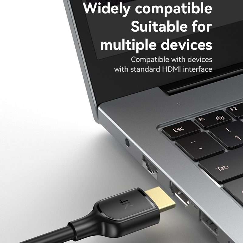 Yesido HM16 4K 30Hz HD HDMI Extension Cable, Length:1.8m(Black)