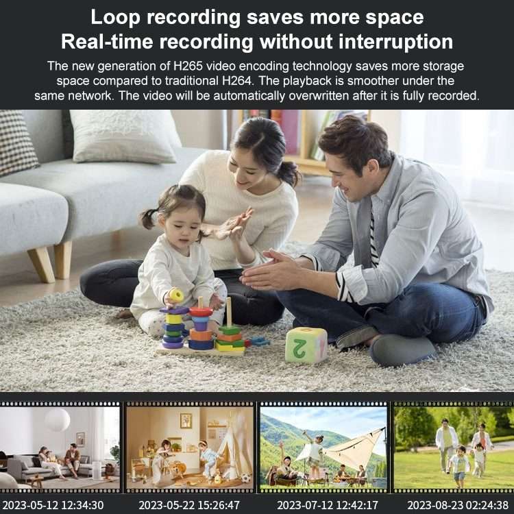 30W HD Night Vision Remote Indoor and Outdoor Wireless Surveillance Camera, Memory Card:32GB