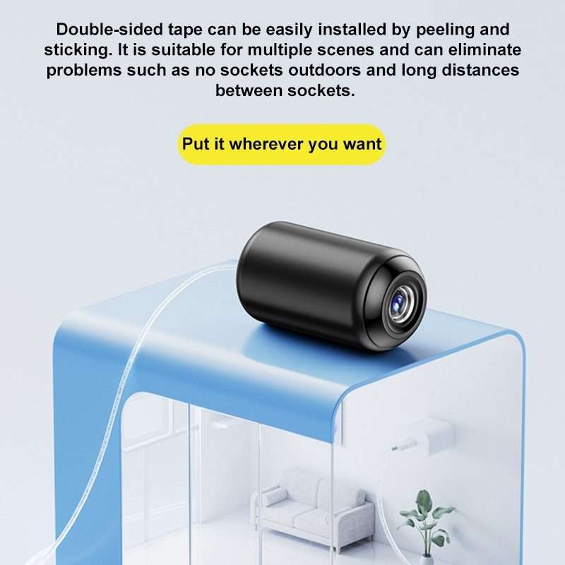 Indoor HD Night Vision Wireless WiFi Surveillance Camera, Memory Card:64GB