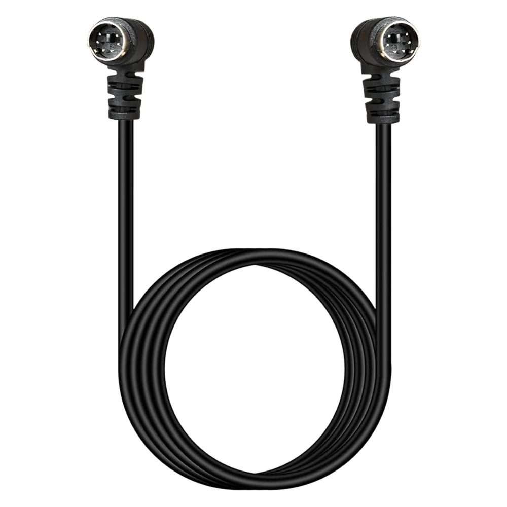 Mini DIN 6 Pin Core Extension Cable, Length:0.5m(Male to Male Elbow)