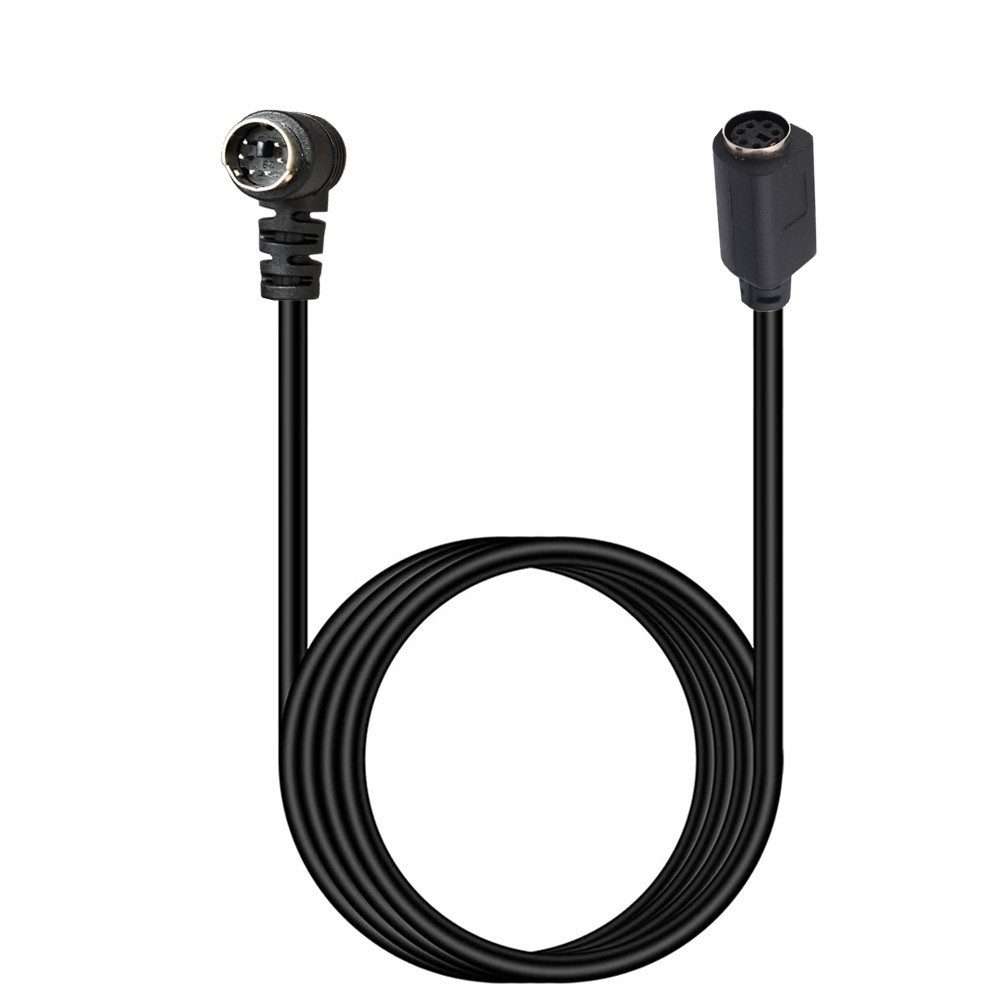 Mini DIN 6 Pin Core Extension Cable, Length:0.5m(Male to Female Elbow)
