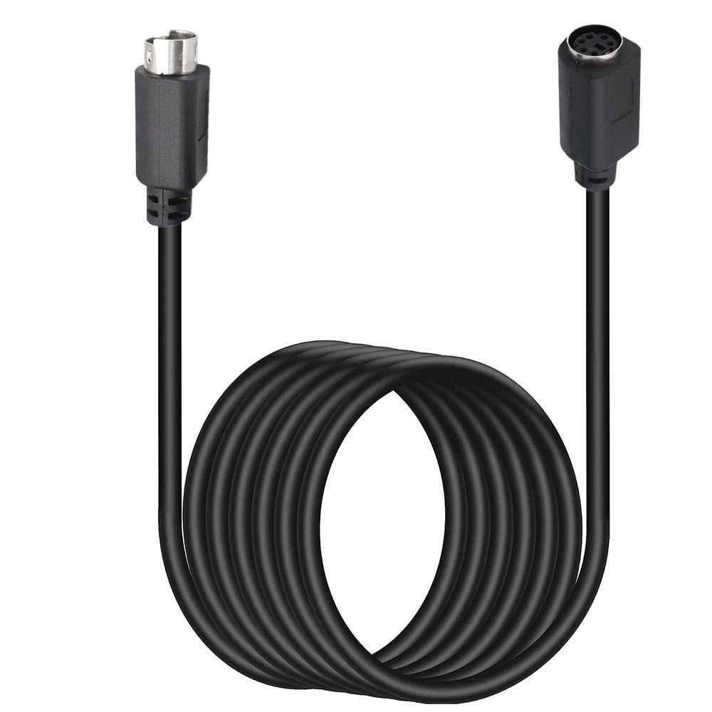 Mini DIN 6 Pin Core Extension Cable, Length:0.5m(Male to Female Straight)
