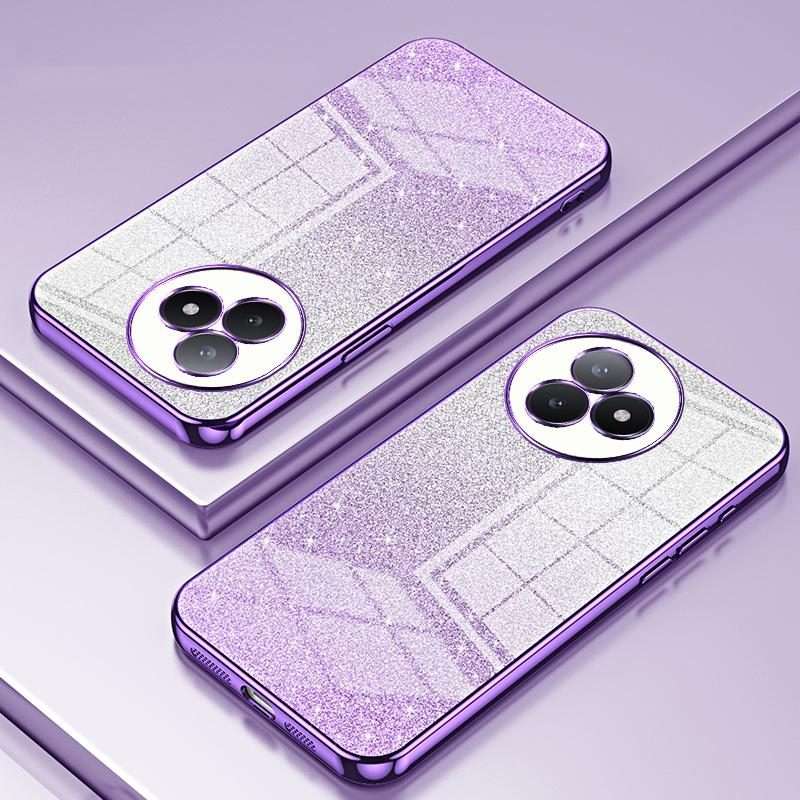 For Redmi K80 Ultra Gradient Glitter Powder Electroplated Phone Case(Purple)