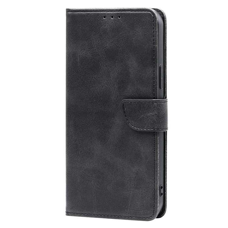 For Redmi K80 Ultra Calf Texture Buckle Flip Leather Phone Case(Black)