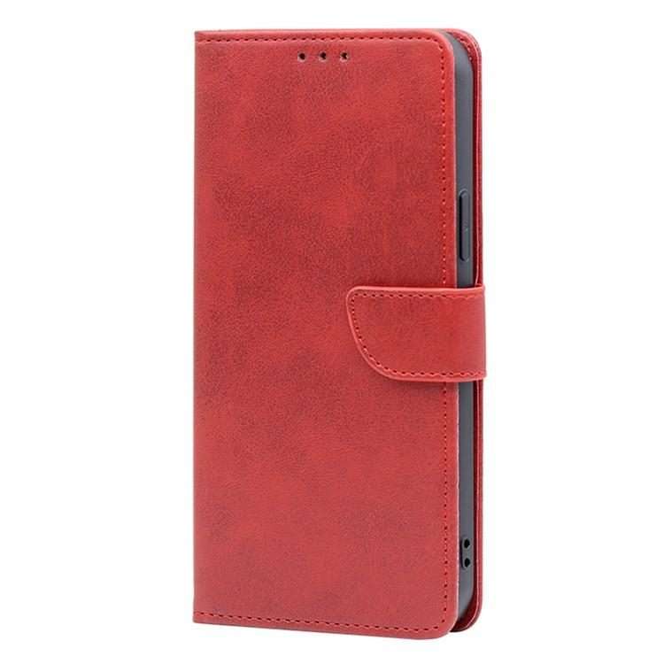 For Redmi K80 Ultra Calf Texture Buckle Flip Leather Phone Case(Red)