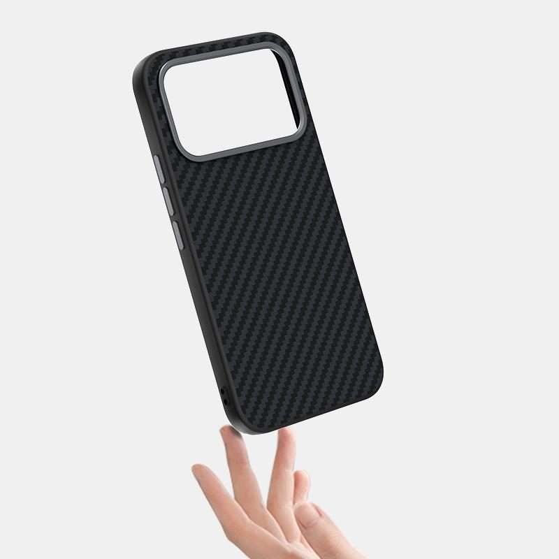 For Redmi K90 Pro Max Champion Edition ABEEL C Carbon Fiber Series 6D Micro Relief Mag ... (Black)