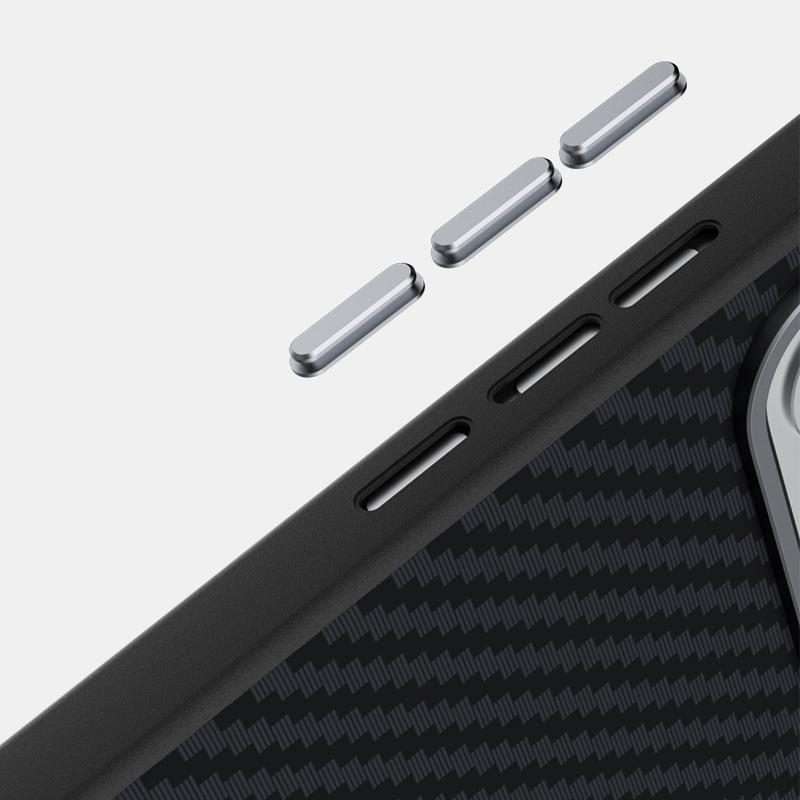 For Redmi K90 Pro Max Champion Edition ABEEL C Carbon Fiber Series 6D Micro Relief Mag ... (Black)