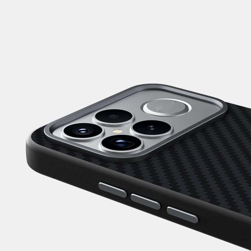 For Redmi K90 Pro Max Champion Edition ABEEL C Carbon Fiber Series 6D Micro Relief Mag ... (Black)