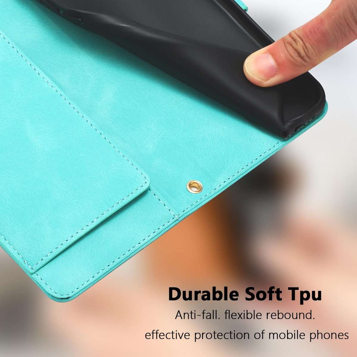 For Redmi Note 14 Pro+ 5G Tulips Embossed Leather Phone Case with Lanyard(Green)
