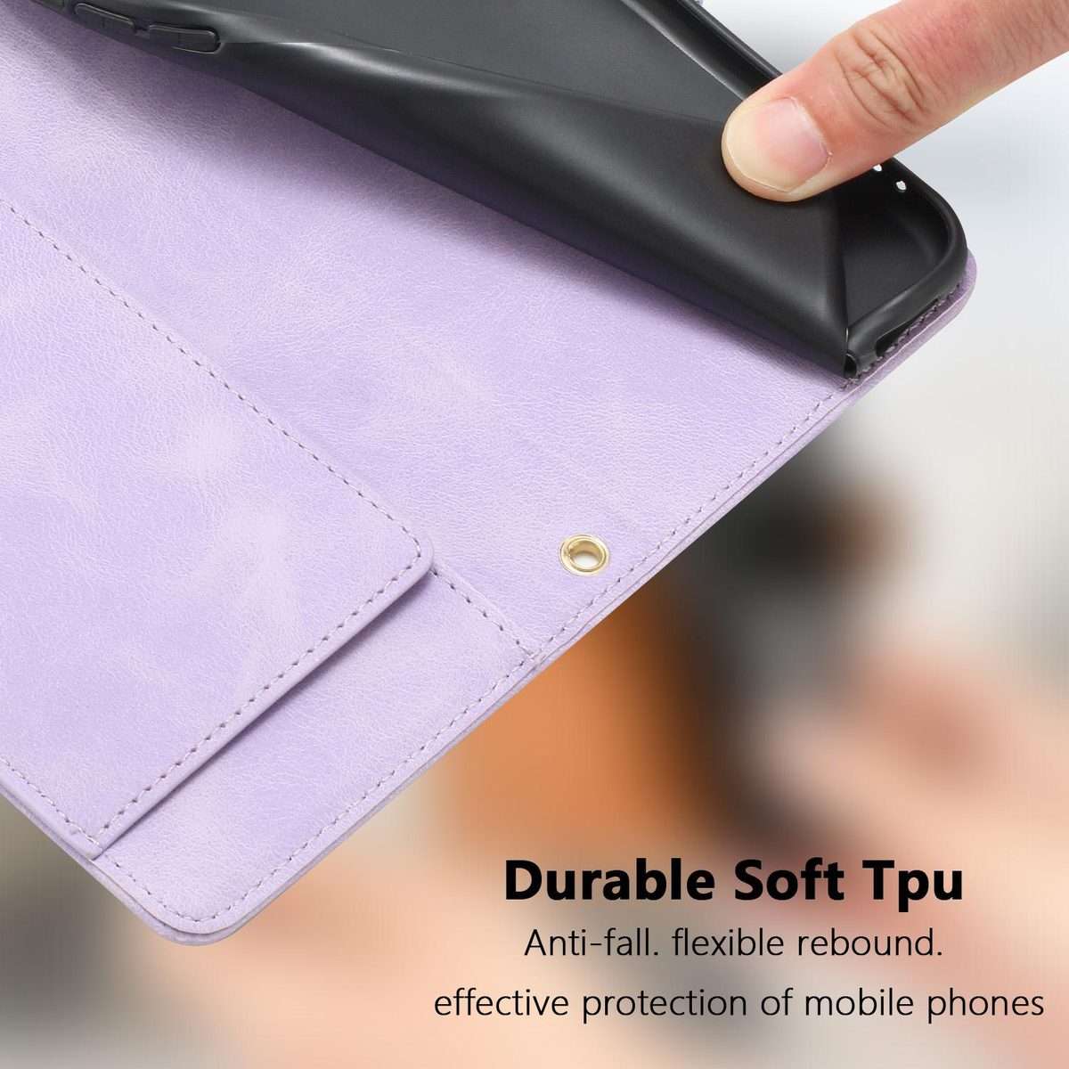 For Redmi Note 14 Pro+ 5G Tulips Embossed Leather Phone Case with Lanyard(Purple)