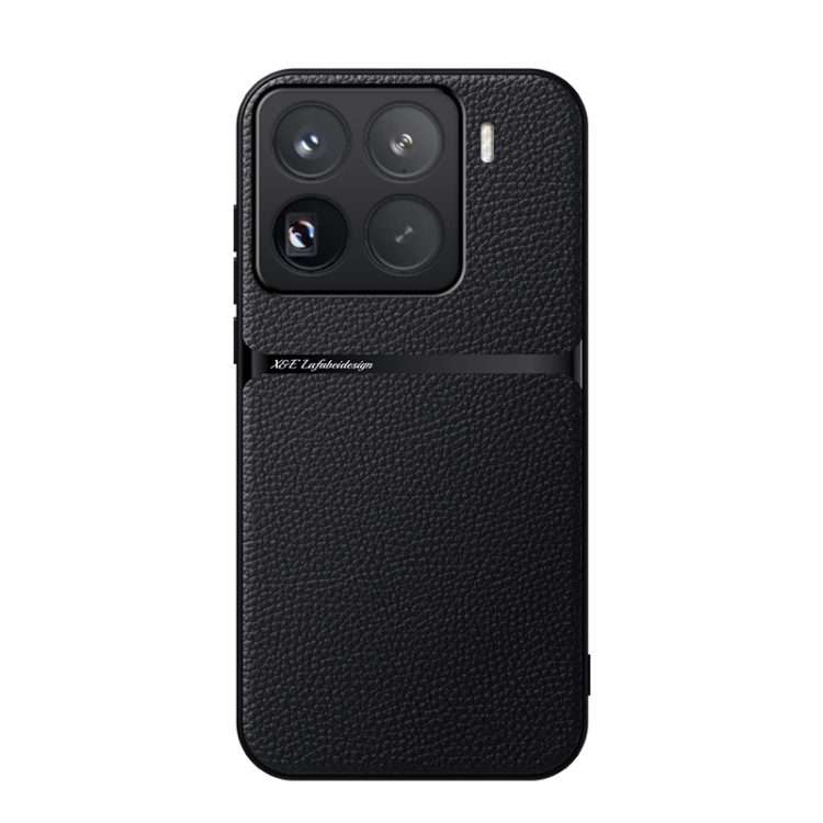 For Xiaomi 15 Pro Litchi Leather Magnetic Full Coverage Shockproof Phone Case(Black)