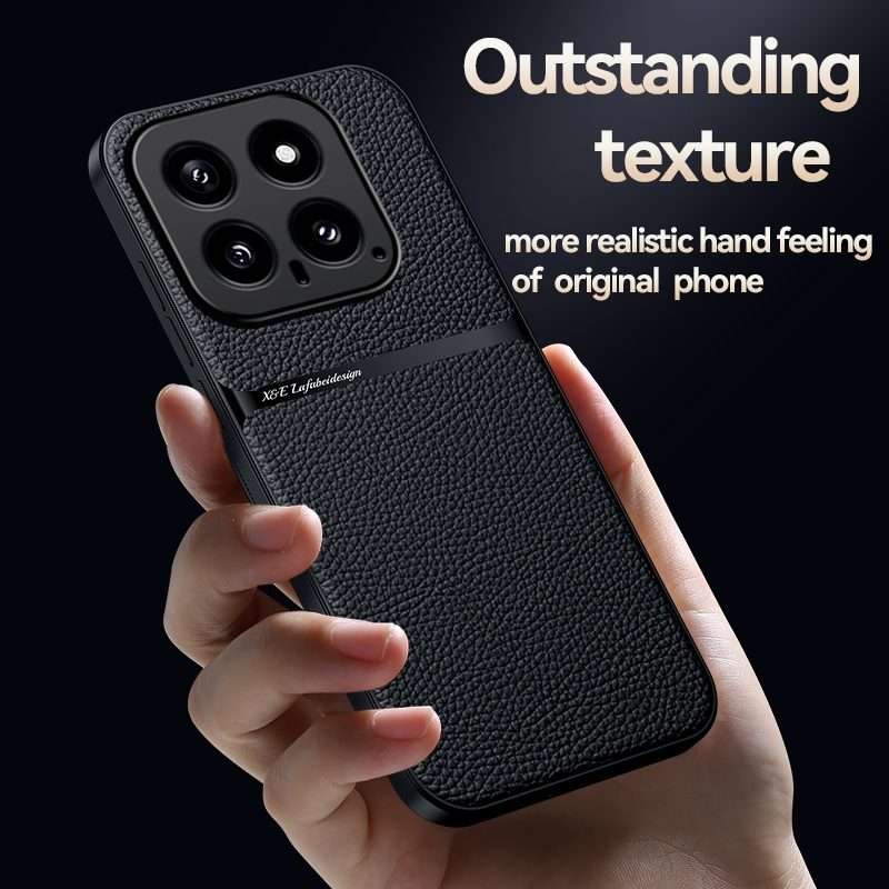 For Xiaomi 14 Pro Litchi Leather Magnetic Full Coverage Shockproof Phone Case(Green)